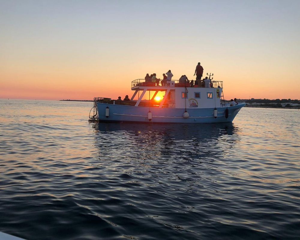 Tramonto In barca Salento - Grotte di Leuca